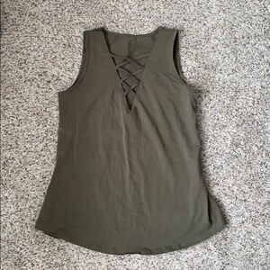Sleeveless V-neck tank top